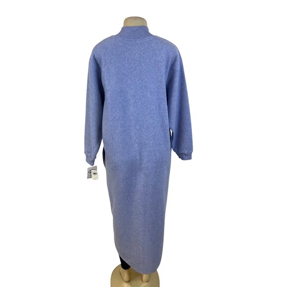 Disney Women’s Blue Minnie Mouse Embroidered Long Loungewear Zippered Sz M - New - Picture 6 of 11